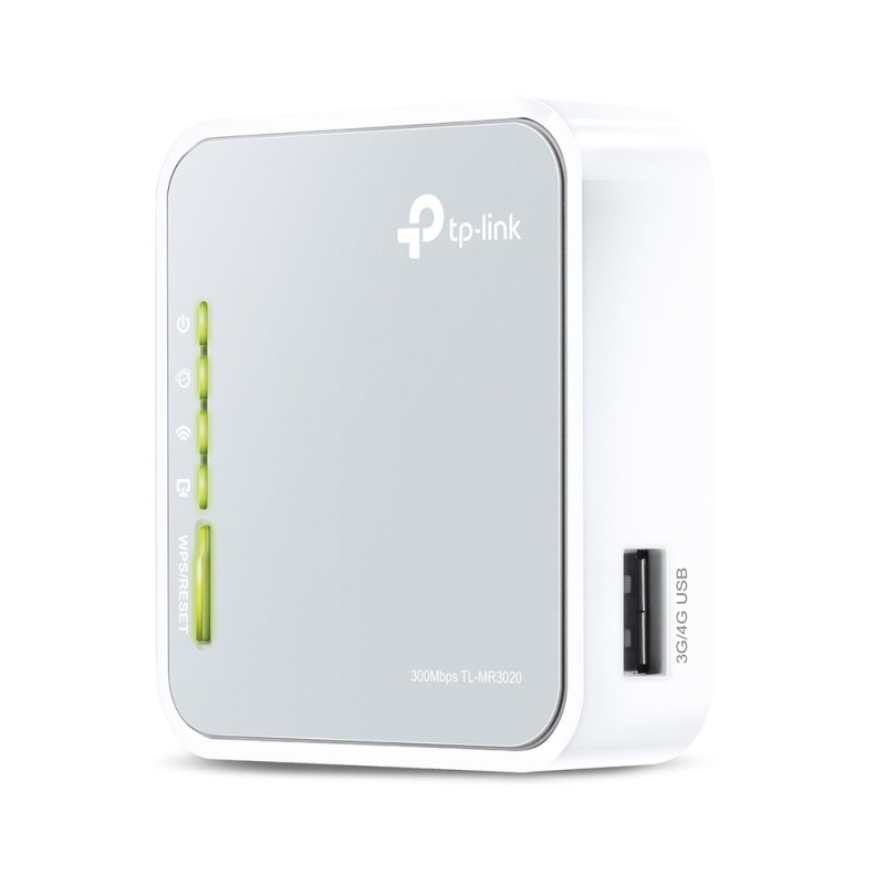 TP-Link TL-MR3020 router wireless Fast Ethernet Banda singola (2.4 GHz) 4G Argento, Bianco TP-Link TL-MR3020 router wireless Fast Ethernet Banda singola (2.4 GHz) 4G Argento, Bianco