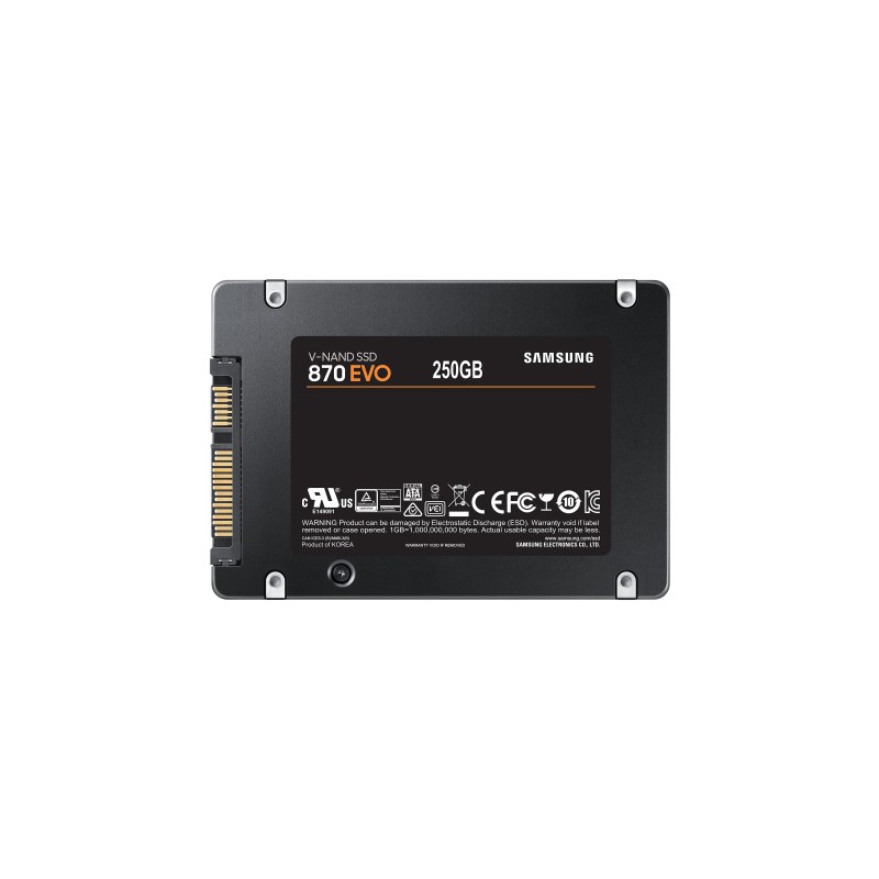 Samsung 870 EVO 2.5" 250 GB Serial ATA III V-NAND Samsung 870 EVO 2.5" 250 GB Serial ATA III V-NAND