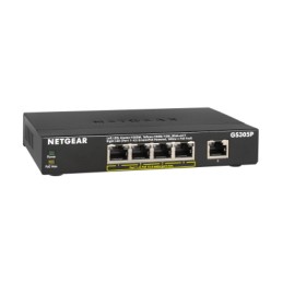 NETGEAR GS305Pv2 Non gestito Gigabit Ethernet (10 100 1000) Supporto Power over Ethernet (PoE) Nero