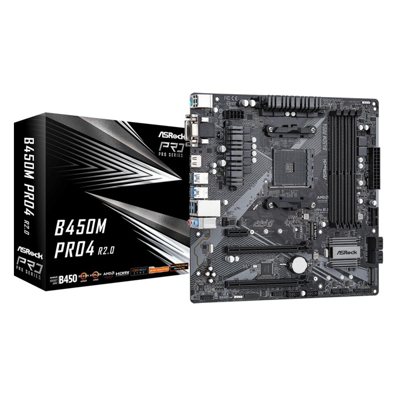 B450M Pro4 R2.0 - Motherboard - micro ATX - Socket AM4 - AMD B450 Chipsatz - ...