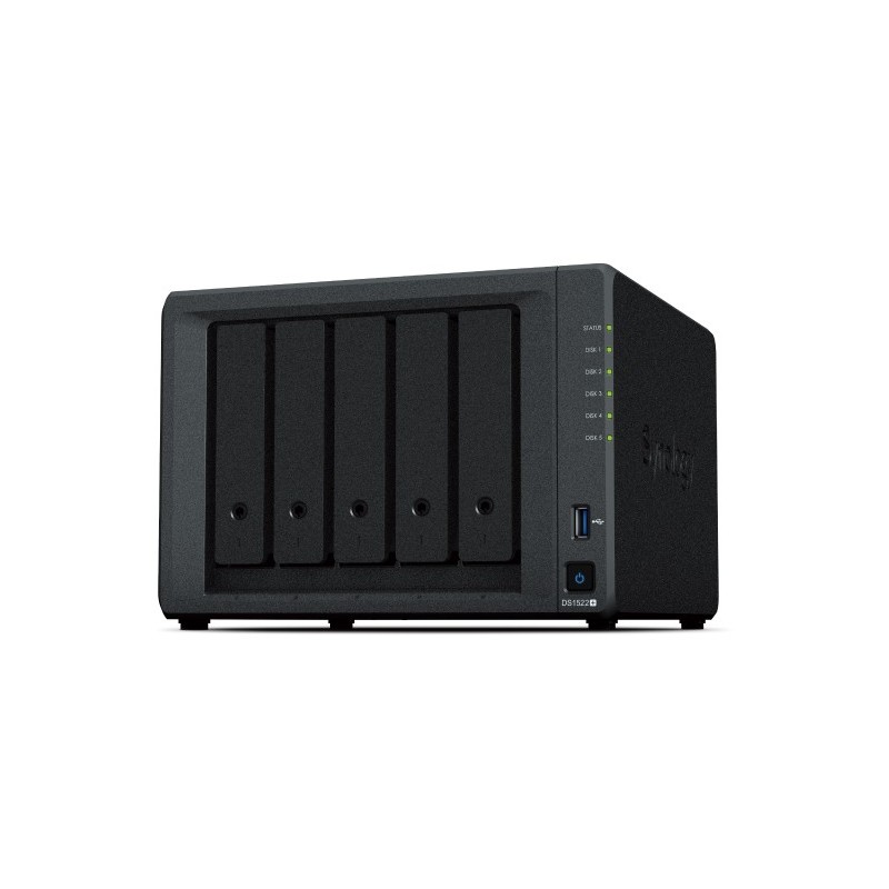 Synology DiskStation DS1522+ server NAS e di archiviazione Tower Collegamento ethernet LAN Nero R1600 Synology DiskStation DS1522+ server NAS e di archiviazione Tower Collegamento ethernet LAN Nero R1600