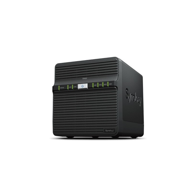 Synology DiskStation DS423 server NAS e di archiviazione Collegamento ethernet LAN Nero RTD1619B Synology DiskStation DS423 server NAS e di archiviazione Collegamento ethernet LAN Nero RTD1619B
