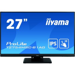 iiyama ProLite T2754MSC-B1AG Monitor PC 68,6 cm (27") 1920 x 1080 Pixel Full HD LED Touch screen Multi utente Nero