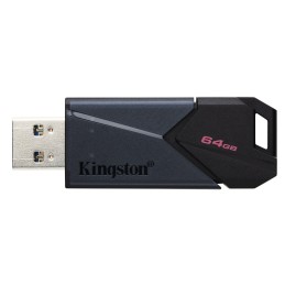 Kingston Technology DataTraveler 64GB Portable USB 3.2 Gen 1 Exodia Onyx