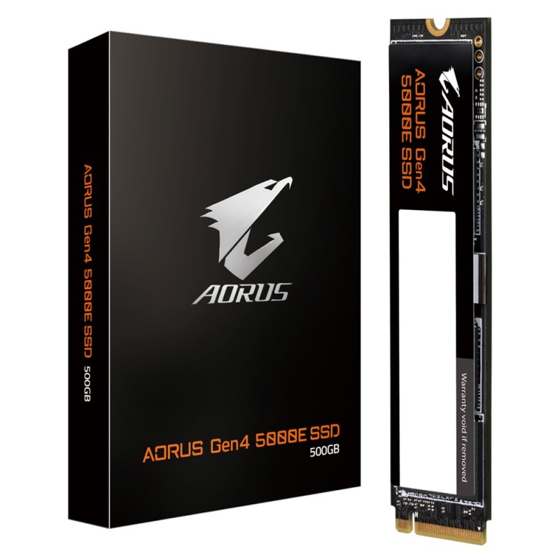 AORUS Gen4 5000E - SSD - 500 GB - intern - M.2 2280 - PCIe 4.0 x4 (NVMe)