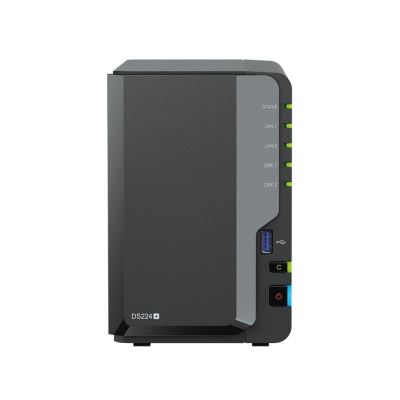 Synology DiskStation DS224+ server NAS e di archiviazione Desktop Collegamento ethernet LAN Nero J4125 Synology DiskStation DS224+ server NAS e di archiviazione Desktop Collegamento ethernet LAN Nero J4125