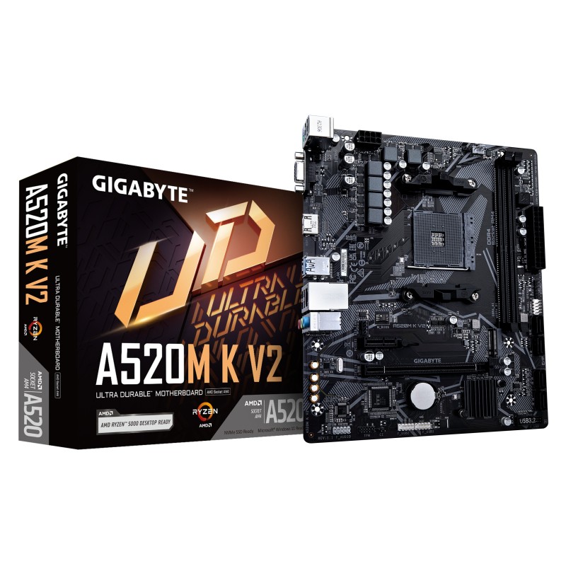 A520M K V2 - 1.0 - Motherboard - micro ATX - Socket AM4 - AMD A520 Chipsatz -...