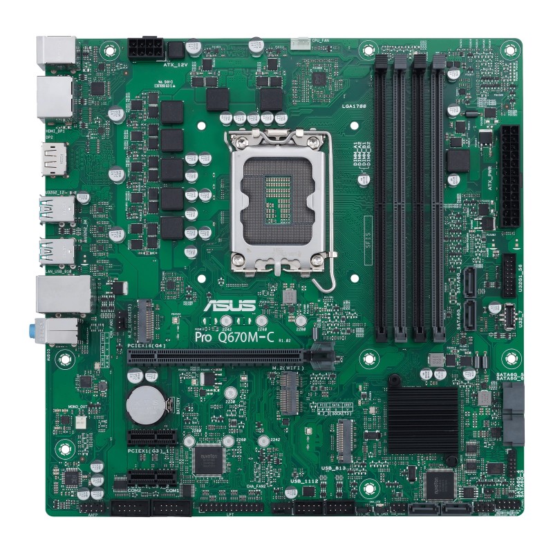 Pro Q670M-C-CSM - Motherboard - micro ATX - LGA1700-Sockel - Q670 Chipsatz - ...