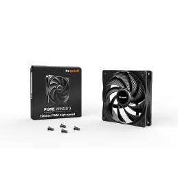 be quiet! Pure Wings 3 120mm PWM high-speed Case per computer Ventilatore 12 cm Nero 1 pz