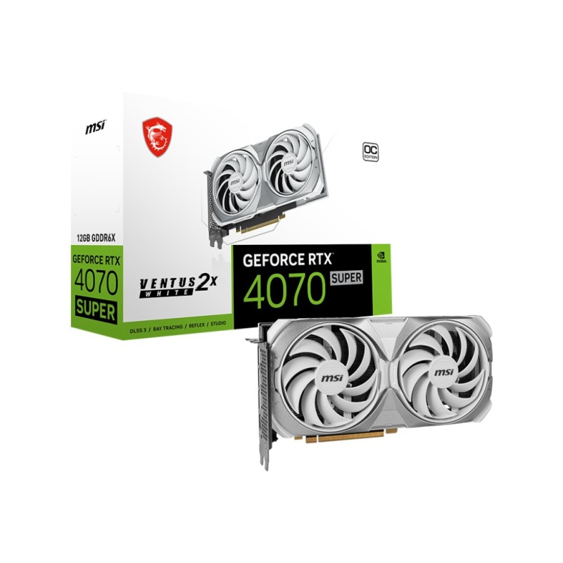 GeForce RTX 4070 SUPER 12G VENTUS 2X WHITE OC