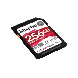 Kingston Technology 256GB Canvas React Plus SDXC UHS-II 280R 150W U3 V60 for Full HD 4K