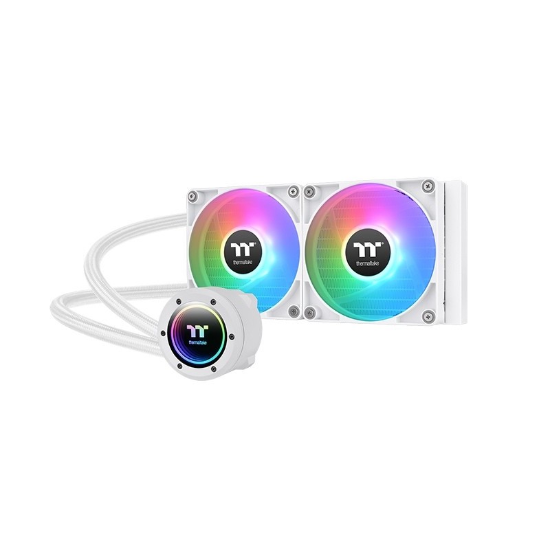 Thermaltake TH240 V2 ARGB Processore Kit di raffreddamento a liquido 24 cm Bianco 1 pz