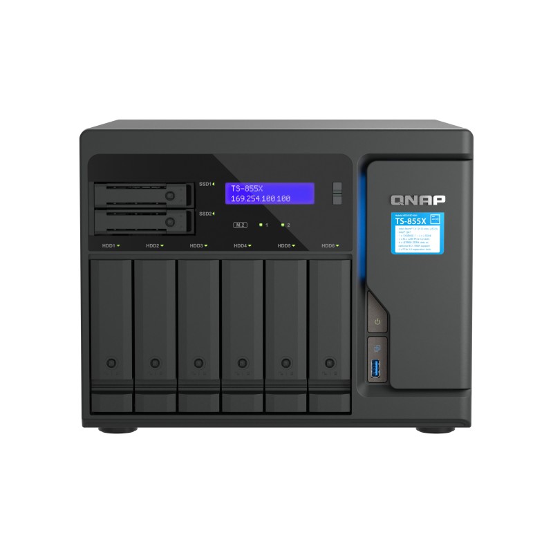 TS-855X - NAS-Server - 8 Schachte - SATA 6Gb/s