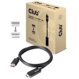 CLUB3D DisplayPort 1.4 to HDMI 2.0b HDR Cable Male Male 2m 6.56 ft.