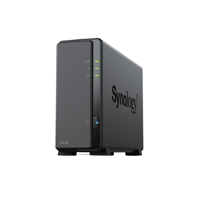 Synology DiskStation DS124 server NAS e di archiviazione Desktop Collegamento ethernet LAN Nero RTD1619B