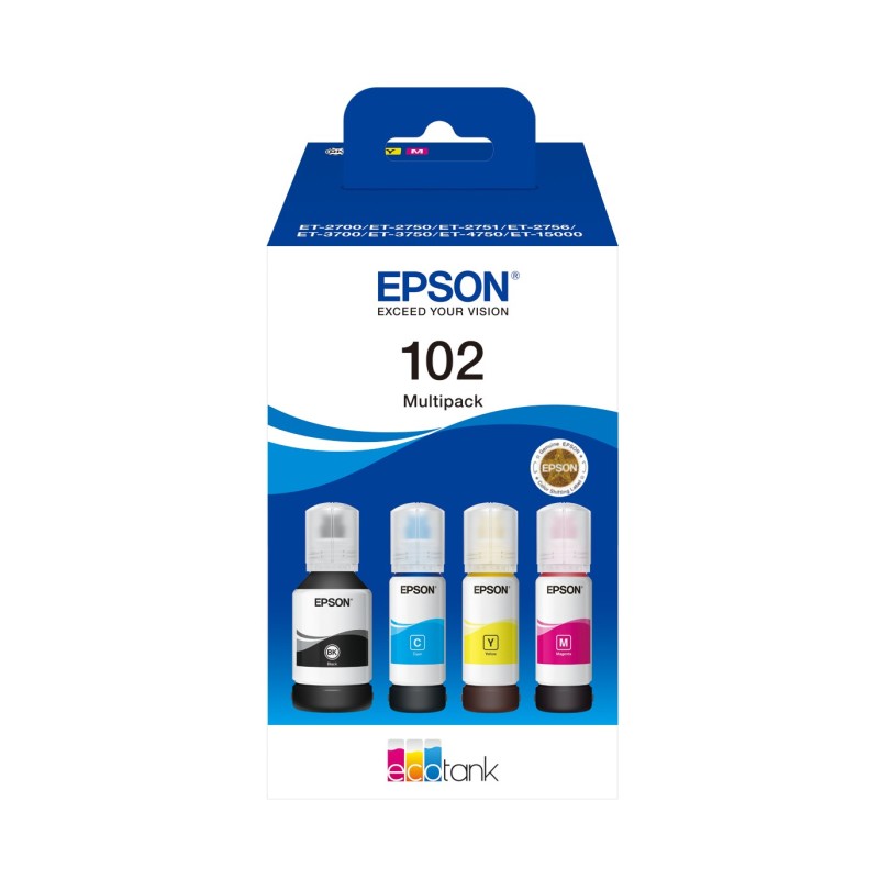 Epson C13T03R640 Multipack 102 EcoTank (BK,C,M,Y)