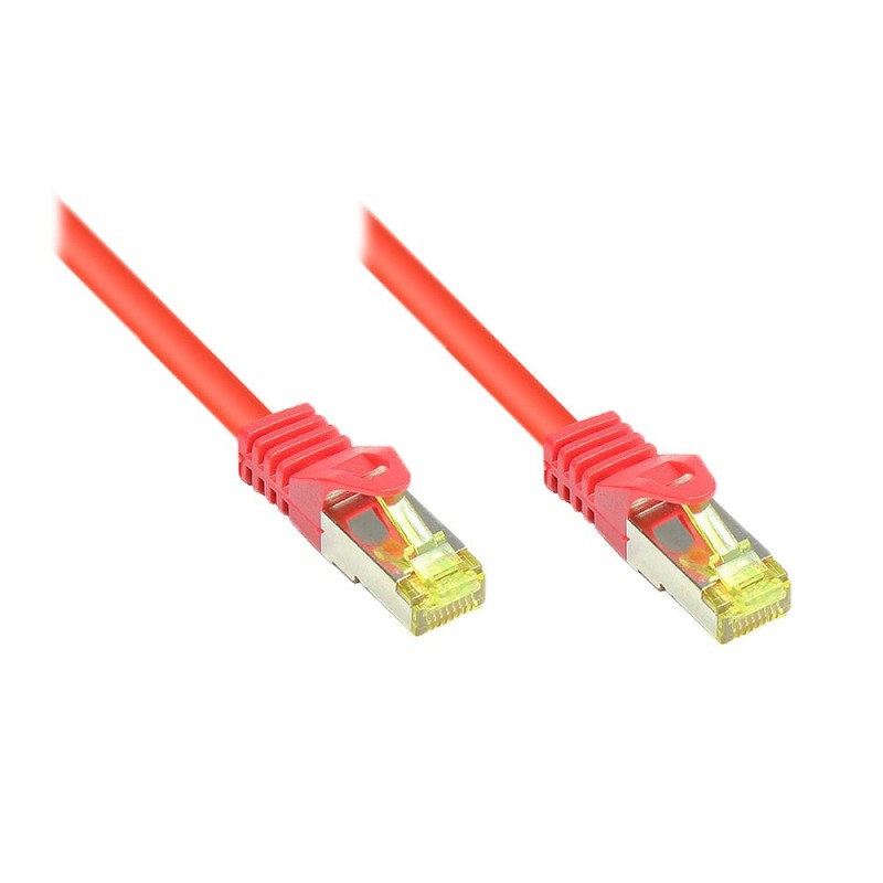 Alcasa Cat.7 S FTP 1m cavo di rete Rosso Cat7 S FTP (S-STP)
