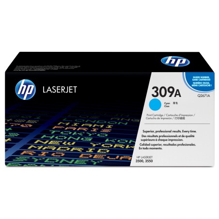 HP 309A Cyan Original LaserJet Toner Cartridge cartuccia toner 1 pz Originale Ciano