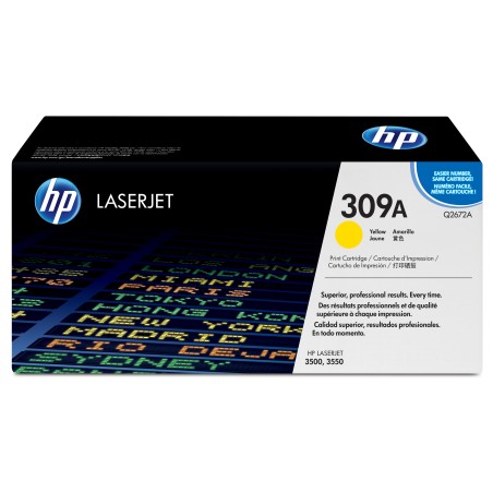 HP 309A Yellow Original LaserJet Toner Cartridge cartuccia toner 1 pz Originale Giallo