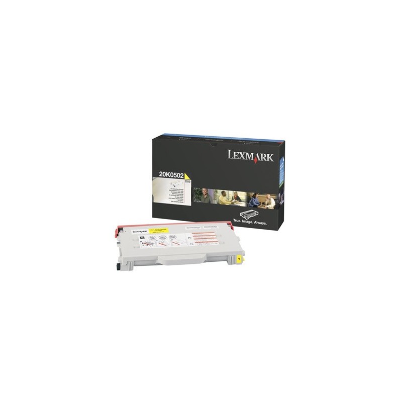 Lexmark 20K0502 cartuccia toner 1 pz Originale Giallo