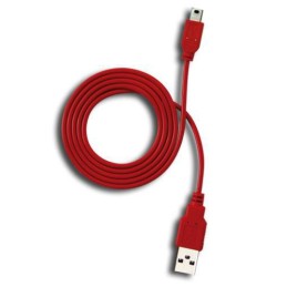 Tecnoware 1m USB A - MiniUSB B cavo USB USB 2.0 Mini-USB B Rosso