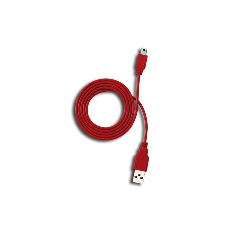 Tecnoware 1m USB A - MiniUSB B cavo USB USB 2.0 Mini-USB B Rosso