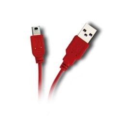 Tecnoware 1m USB A - MiniUSB B cavo USB USB 2.0 Mini-USB B Rosso