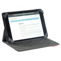 Techair TAXUT018 custodia per tablet 17,8 cm (7") Custodia a libro Nero, Grigio
