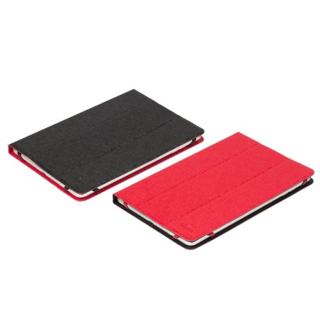 Rivacase 3122 20,3 cm (8") Custodia a libro Nero, Rosso