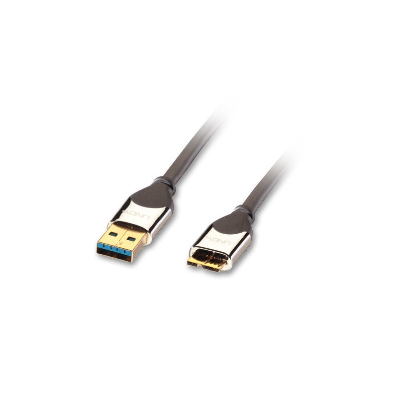Lindy 41617 cavo USB 0,5 m USB 3.2 Gen 1 (3.1 Gen 1) USB A Micro-USB B Nero