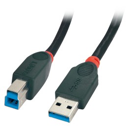 Lindy 41814 cavo USB 5 m USB 3.2 Gen 1 (3.1 Gen 1) USB A USB B Nero