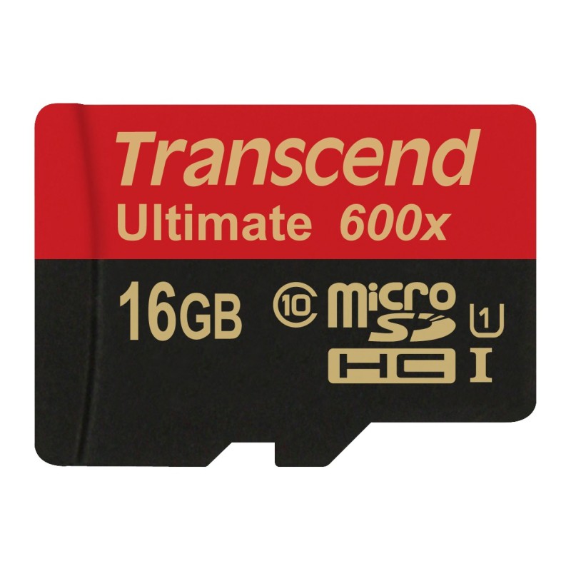 Transcend 16GB microSDHC Class 10 UHS-I (Ultimate) MLC Classe 10