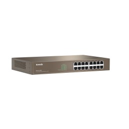 Tenda 16-port Gigabit Ethernet Switch Non gestito Blu