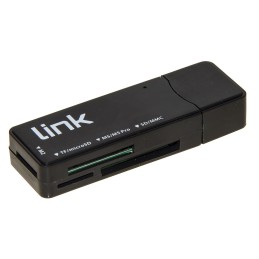 Link Accessori LKCCH04 lettore di schede USB 3.2 Gen 1 (3.1 Gen 1) Type-A Nero