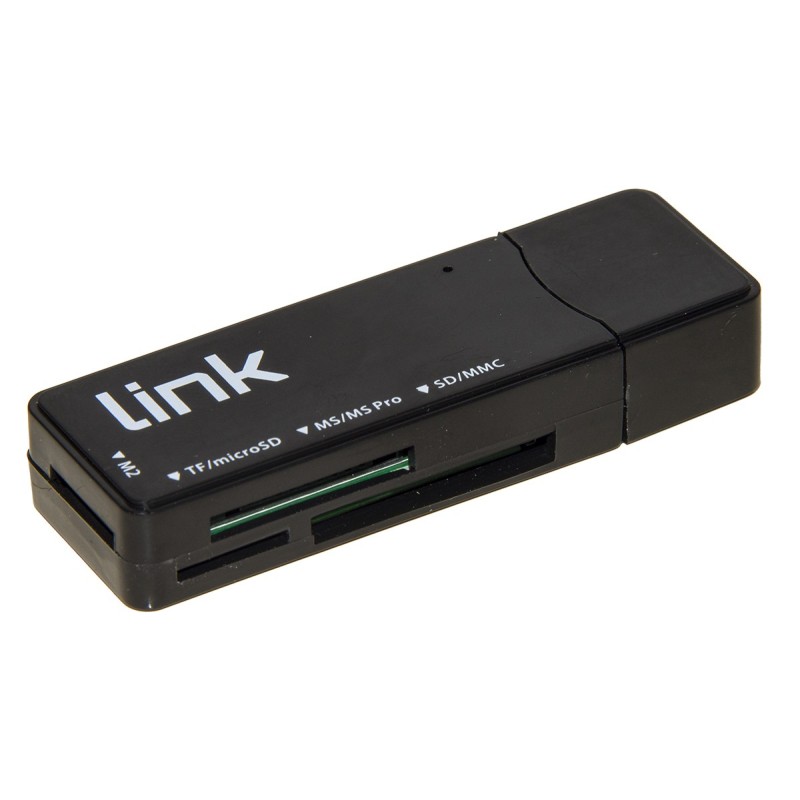 Link Accessori LKCCH04 lettore di schede USB 3.2 Gen 1 (3.1 Gen 1) Type-A Nero