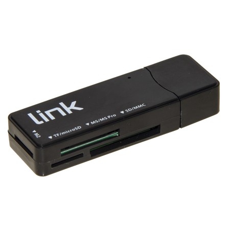 Link Accessori LKCCH04 lettore di schede USB 3.2 Gen 1 (3.1 Gen 1) Type-A Nero