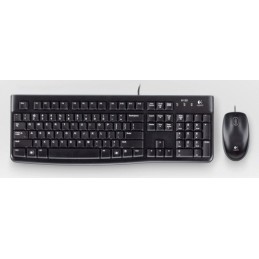 Logitech Desktop MK120 tastiera Mouse incluso USB QWERTZ Tedesco Nero