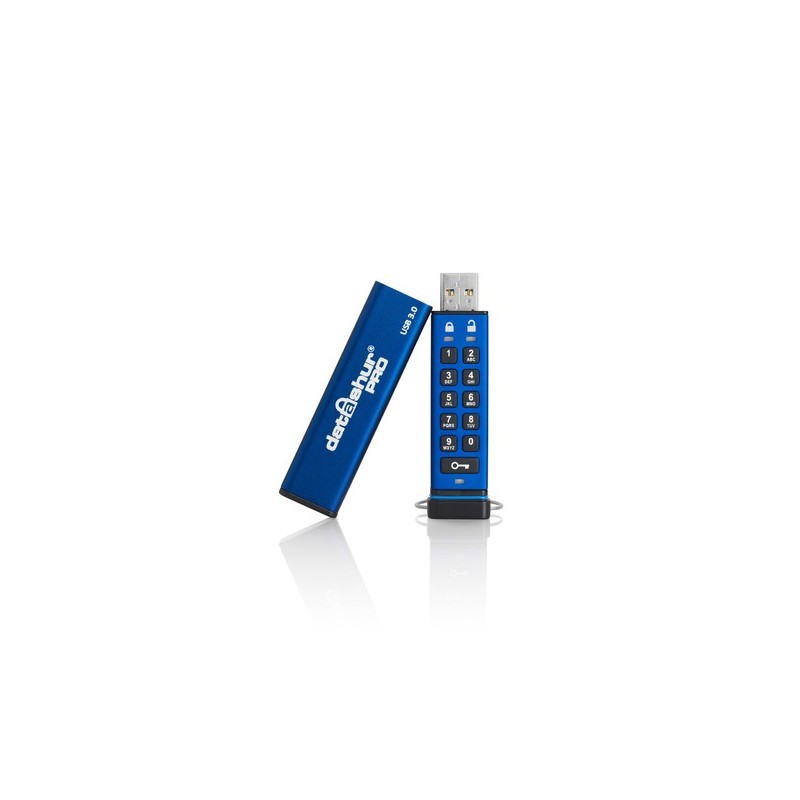 iStorage datAshur PRO USB3.0 Flash Drive 128 GB Stick mit PIN-Schutz Aluminium