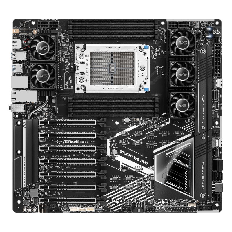 Asrock WRX90 WS EVO scheda madre AMD WRX90 Socket sTR5 EEB