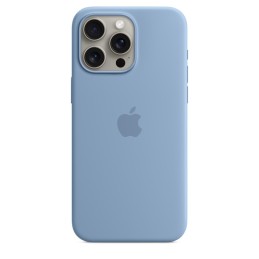 Apple Custodia MagSafe in silicone per iPhone 15 Pro Max - Blu inverno