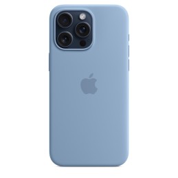 Apple Custodia MagSafe in silicone per iPhone 15 Pro Max - Blu inverno