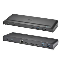 i-tec CATRIPLE4KDOCKPD replicatore di porte e docking station per laptop Cablato USB 3.2 Gen 1 (3.1 Gen 1) Type-C Nero