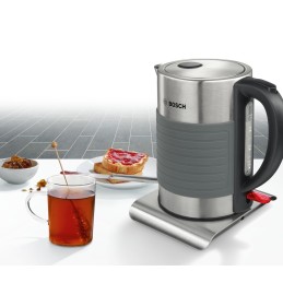 Bosch TWK7S05 bollitore elettrico 1,7 L 2200 W Nero, Grigio