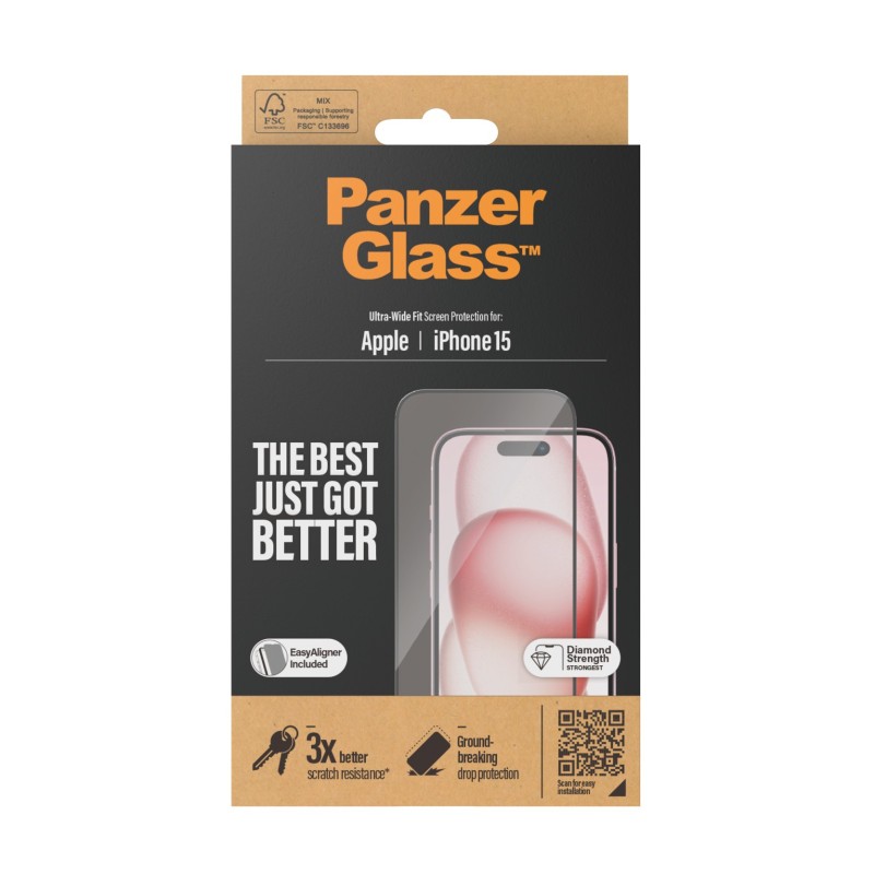 PanzerGlass Ultra Wide Fit Pellicola proteggischermo trasparente Apple 1 pz