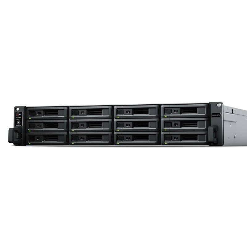 Synology RackStation RS3621RPXS server NAS e di archiviazione Server di archiviazione Armadio (2U) Collegamento ethernet LAN Synology RackStation RS3621RPXS server NAS e di archiviazione Server di archiviazione Armadio (2U) Collegamento ethernet LAN