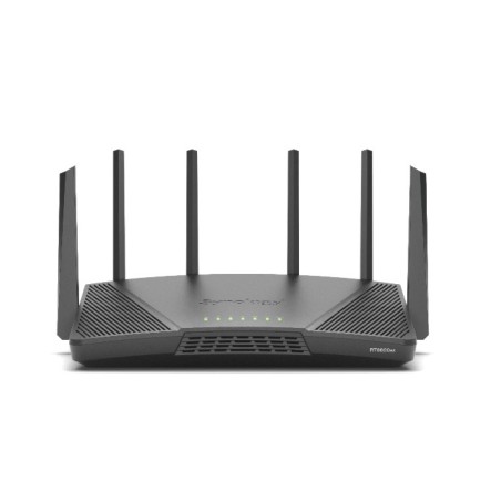 Synology RT6600ax Router WiFi6 1xWAN 3xGbE 1x2.5Gb router wireless Banda tripla (2.4 GHz 5 GHz 5 GHz) Nero