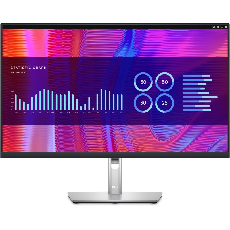 DELL P2723DE 68,6cm (27") WQHD IPS Office-Monitor DP/HDMI/USB-C 5ms Pivot HV