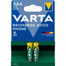 Varta Recharge Accu Phone AAA 800 mAh Blister da 2 (Batteria NiMH Accu, Micro, ricaricabile)