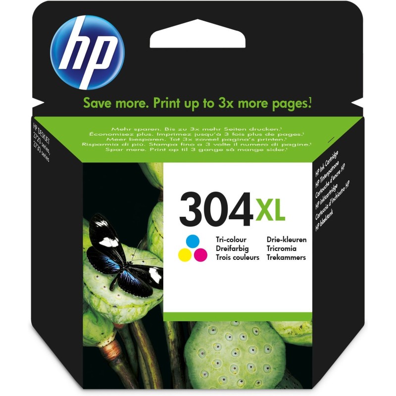 HP 304XL Original Druckerpatrone N9K07AE Dreifarbig (Cyan, Magenta, Gelb)