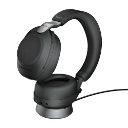 Jabra Evolve2 85, UC Stereo Auricolare Con cavo e senza cavo A Padiglione Ufficio USB tipo-C Bluetooth Nero